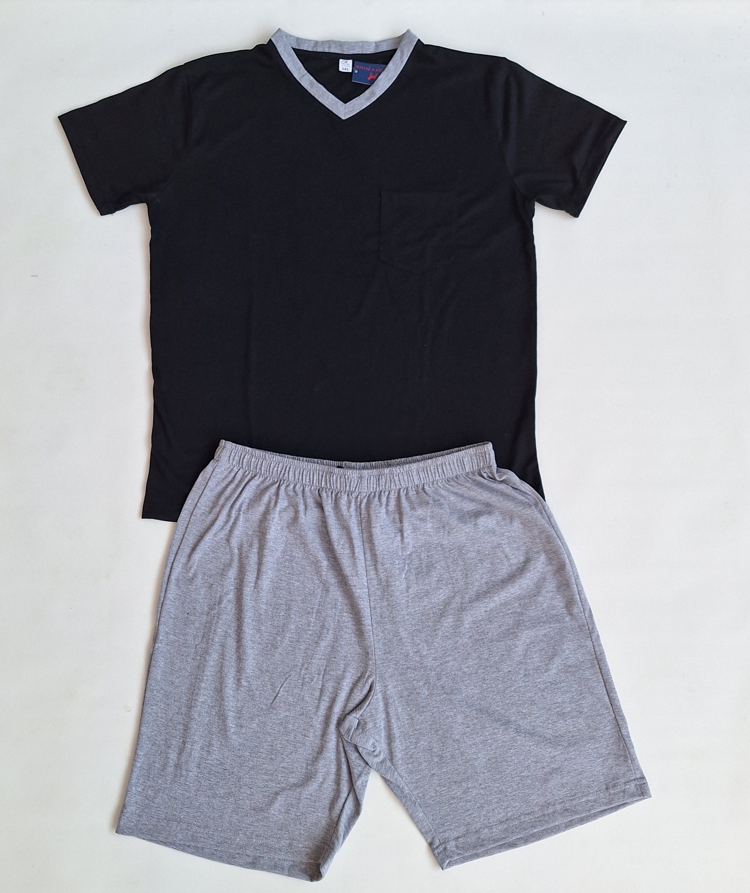 Pijama Hombre Cuello V Verano Tallas Grandes